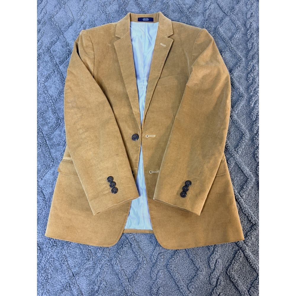 IZOD Boys Size 14 Regular Antique Bronze Corduroy Blazer Sport Coat NWT